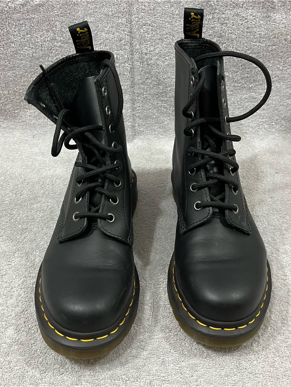 Dr. Marten Boots Womens Size 7 Black Goth Combat Emo Grunge
